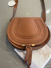 Chloe Marcie Leather Medium Crossbody Bag- Saddle $1890.00 New … Tags And Dust picture