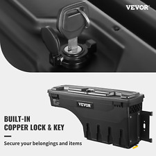 VEVOR Truck Bed Storage Box, Lockable Lid, Waterproof ABS Wheel Well Tool Box 6. picture