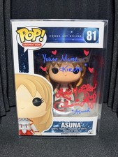 Funko Pop Sword Art Online Asuna #81 Exclusive Figure Hot Topic *Signed* picture