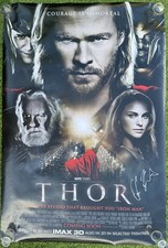 Chris Hemsworth SIGNED Thor Theatrical Movie Poster 40x27 inch Rare  Proof COA picture