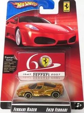 1/64 ENZO FERRARI Gold Hot Wheels FERRARI RACER L9692 picture