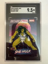 2020 Marvel Ages Decades 1980s #D8-10 She-Hulk Upper Deck Graded SGC 9.5 HIGHEST picture
