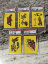 1989 TOPPS NINTENDO THE LEGEND OF ZELDA PSA 10 INVESTMENT LOT OF (5) picture