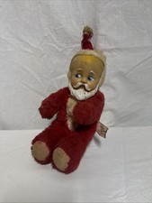 VTG Knickerbocker Baby Santa Plush Christmas Toy Rubber Face 1950’s picture