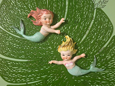 Vintage Norcrest Mermaid Wall Plaques  picture