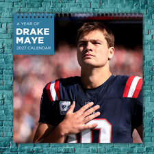 Drake Maye  2027 Wall Calendar 12 Month Celebrity Photo Fan Collectible picture