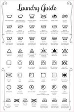 StickerTalk Laundry Symbol Guide for Your Washing Machine, 4 inches x 6 inches picture