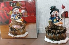Kirkland Tinseltown - Snowman Candy Basket - Christmas Candy Dish - NEW VINTAGE  picture