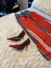 Balenciaga X Adidas Heels Red/ Grey Size 36 - Modified picture