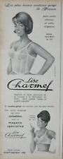 1962 PRESS ADVERTISEMENT LISE CHARMEL THROAT SUPPORT ALL CHEST MODELS picture