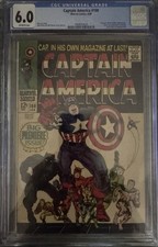 Captain America #100,  CGC 6.0,  1968 Marvel Comics, 1st Issue 🔥🔥🔥 picture