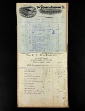 Antique 1900’s Store Receipts Delaware Fostoria Toledo Columbus Ohio OH Lot 5 picture