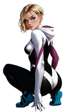 Spider Gwen Stacy Spider-Verse Waifu Weatherproof Anime Sticker 6