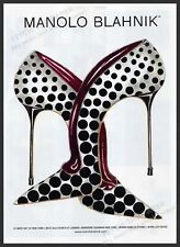 Manolo Blahnik Shoes 2000s Print Advertisement Ad 2013 Polka Dot Heels picture