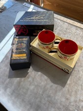 Arturo Fuente Set of 2 Limited Edition Ceramic Mugs w/ 10oz AF Cafe Cubano Beans picture