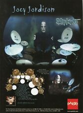 2005 Print Ad of Paiste Rude Drum Cymbal Setup w Joey Jordison of Slipknot picture