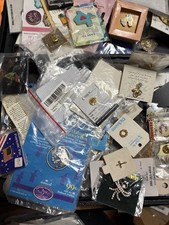 2+Lbs Vintage modern Collectible Enamel Pin Carded Or In Bag New Old Huge Lot picture