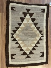 Antique Crystal Navajo Rug 1920s ￼19”x27.5” picture