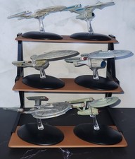 3 Tier Display Stand For Eaglemoss Hero Collector Star Trek Ships (Brown) picture