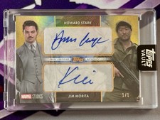 2026 Topps Vault Marvel Duos Auto 1/1 Gold Dominic Cooper Kenneth Choi picture