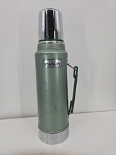 Vintage Aladdin Stanley A-944DH 1 Qt Green Thermos Vacuum Bottle Made in USA picture
