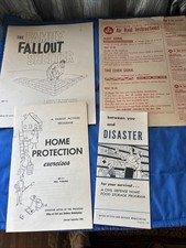 Vintage AIR RAID Instructions/Family Fallout Shelter & More Pamphlets picture