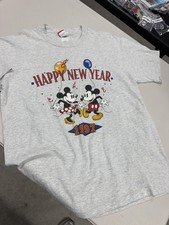 Vintage 1997 Disneyland Happy New Year Mickey Minnie T-Shirt Mickey Inc USA L/XL picture