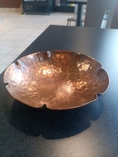  Arts & Crafts Hand Hammered  Solid Copper Bowl Smokey Mountains Brownson TN picture