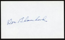 Doc Blanchard d2009 signed autograph auto 3x5 cut Football Player BAS Stickered picture