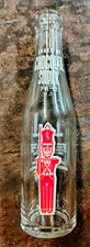 Chocolate Soldier Soda Bottle 7 fl oz Clear Glass Soda Bottle picture