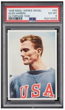 1936 🔴 PSA 6 Glen Hardin Sidol-Werke Siegel #55 Olympiade 1936 picture