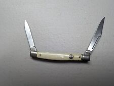 Vintage Imperial England Crown 2 Blade MOP Pearl  Handle Folding Pocket Knife  picture