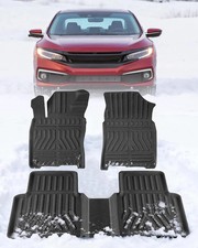 Fit For 2016-2021 Honda Civic Sedan & Hatchback Coupe TPE Floor Mats Liners picture