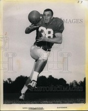 1969 Press Photo A college football player in action during practice - net18369 picture