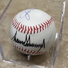 President Donald J Trump & JD Vance Signed Baseball Autographed Hologram COA picture