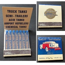 Feature Matchbook Farrell Manufacturing Company Joliet IL picture
