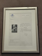 Pope Paul VI Signed 1939 Vatican Document – Certified Authentic w/ Schulson COA picture