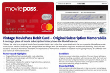 Vintage MoviePass Debit Card Original Subscription - Collectible Mastercard picture