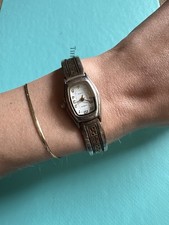 Vintage Roderick Tenorio RMT Sterling & 14k Southwestern Ladies Watch picture