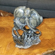 Vintage Shona Stone Sculpture Big Five African Safari Hand Carved Zimbabwe 8