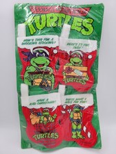 Teenage Mutant Ninja Turtles Mini Christmas Stockings 1990 Mirage New Sealed picture