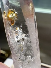 Firefly Quartz Clear Septor Fenster Mineral Specimen Crystal w/multiple enhydros picture