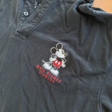 MENS DISNEY WALT DISNEY ANIMATION STUDIOS POLO SHIRT LARGE BLACK picture