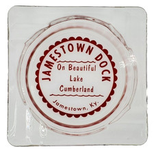 Vintage  Ashtray / Jamestown Dock / Lake Cumberland /  Jamestown Kentucky KY picture