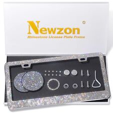 Sparkly Rhinestone Bedazzled License Plate Frame for Women - Crystal Car Cup ... picture