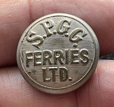1930s Southern Pacific Golden Gate Ferries Ltd. Button SF Bay TM1863 picture