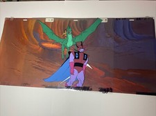 BLACKSTAR animation cel production art cartoons vintage He-Man PAN background X1 picture