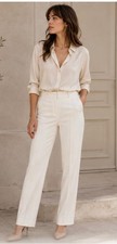 Akris Trousers Size 12 White New picture