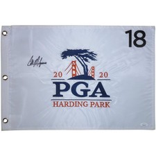 Collin Morikawa Autographed 2020 PGA Championship (Harding Park #18) Golf Pin Fl picture
