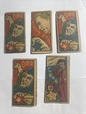 Vintage Japanese Menko Cards Lot 5 Showa Retro Movie Actor Western Non-Sport picture